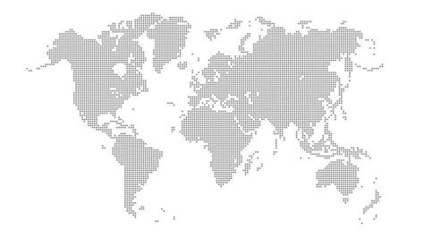 Dotted World Map Vector Art, Icons, and Graphics for Free Download