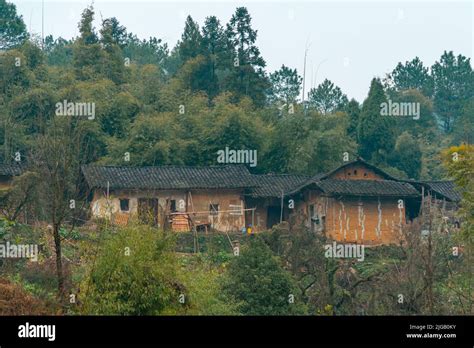 An old village house in the forest Stock Photo - Alamy