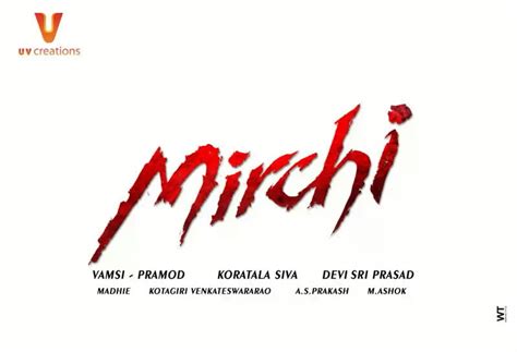 Prabhas New Movie Mirchi Logo Wallpapers - THE ART OF HANU