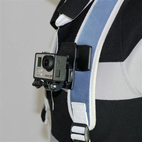 360 degree Rotary Quick Release Backpack Rucksack gopro Hat Clip Clamp Mount for GoPro hero 1 2 ...