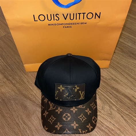 Louis Vuitton Black Monogram Ball Cap NEW