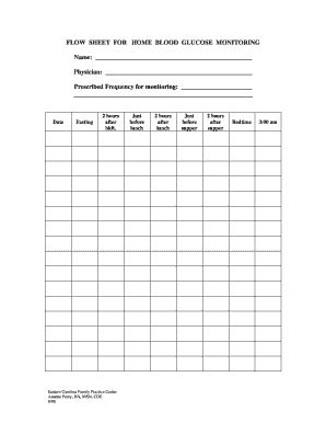 Sheet Glucose Monitoring - Fill Online, Printable, Fillable, Blank | PDFfiller