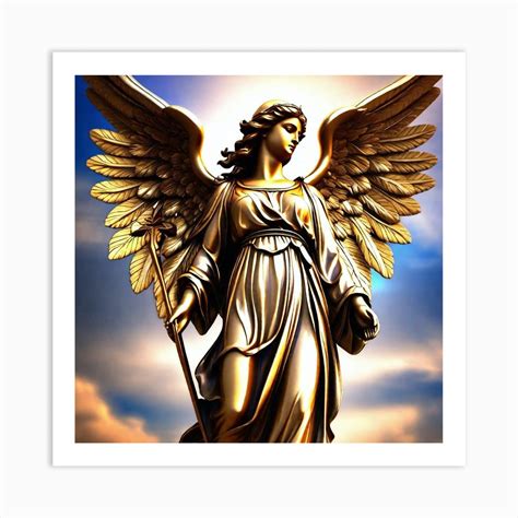 Angel Statue 1 Art Print by Noctarius - Fy