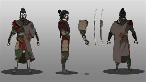 James Butler - Samurai - Character Design