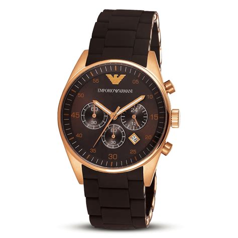 Emporio Armani Men's AR5890 Brown Sport Chronograph Watch — Armani Watches