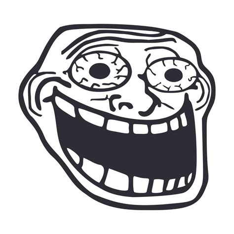 Internet meme trollface vector design 24695705 Vector Art at Vecteezy