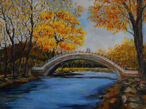 China Bridge - LRB Fine Art - Paintings & Prints, Ethnic, Cultural, & Tribal, Asian & Indian ...