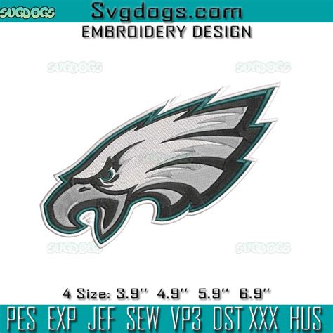 Philadelphia Eagles Logo Embroidery Design File, Philadelphia Eagles ...