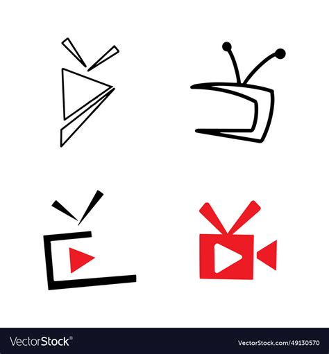 Tv live icon logo Royalty Free Vector Image - VectorStock