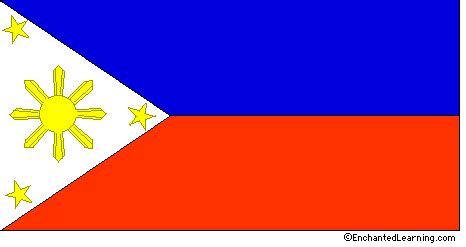 Philippines' Flag - EnchantedLearning.com