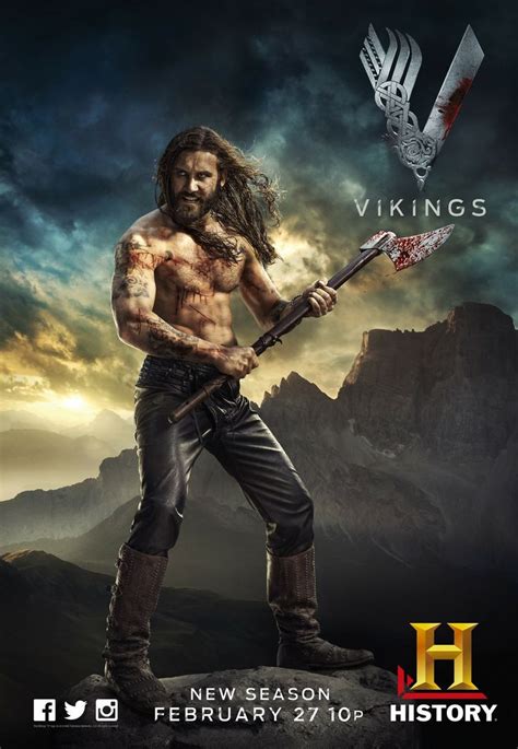 VIKINGS - Rollo - Clive Standen | Vikings tv series, Vikings season ...