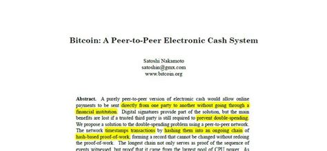 Satoshi Nakamoto’s Bitcoin Whitepaper: A thorough and straightforward ...