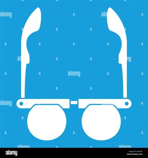 Glasses with black round lenses icon white Stock Vector Image & Art - Alamy