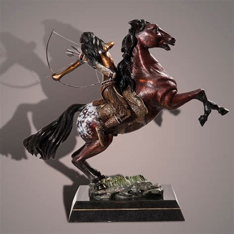 Native American Bronze Sculpture The Indian Archer | Barry Stein