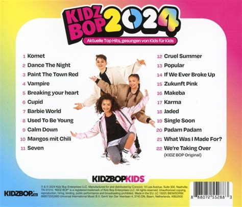 KIDZ BOP Kids -KIDZ BOP 2024 (German Version) -Concord Records CD Grooves.land/Playthek