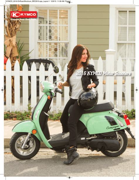 2016 KYMCO Motor Scooters