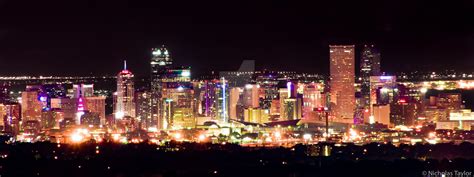 Denver Skyline at Night by ntaylor1981 on DeviantArt