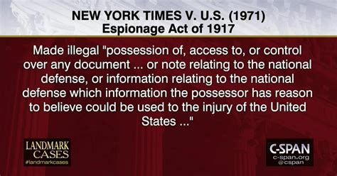 The Legal Framework for New York Times v. United States | C-SPAN.org