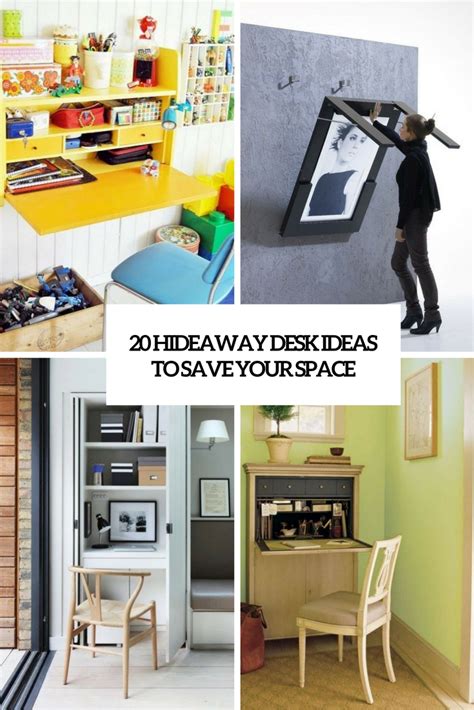 20 Hideaway Desk Ideas To Save Your Space - Shelterness