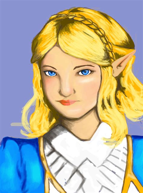 Zelda portrait by Silverwolfartist7 on DeviantArt