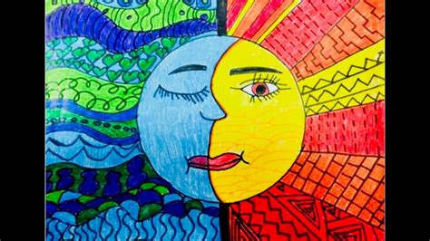 Mexican Sun and Moon Art | Moon artwork, Moon stars art, Hispanic art