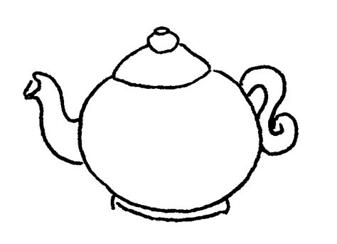 Teapot Black And White Clipart - ClipArt Best