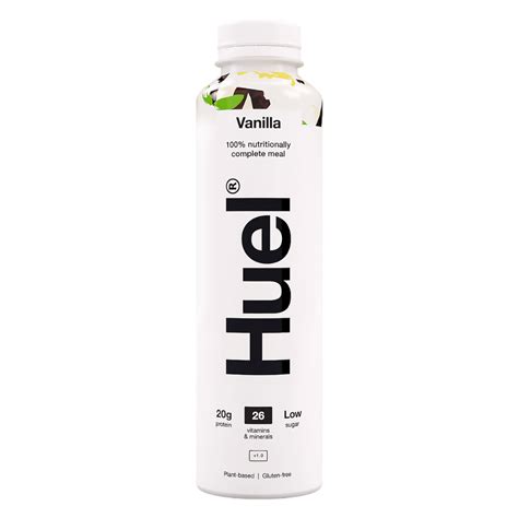 Vanilla Huel Meal Replacement Protein Milkshakes 500ml Bottles ...