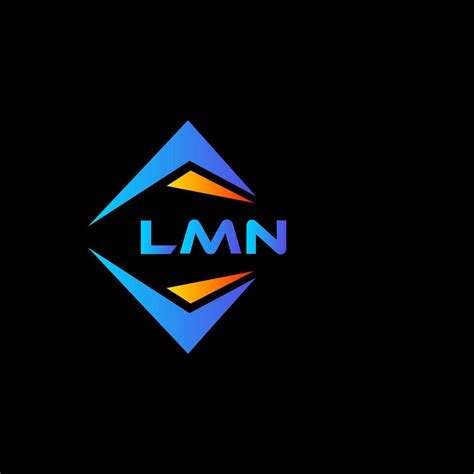 LMN abstract technology logo design on Black background. LMN creative initials letter logo ...