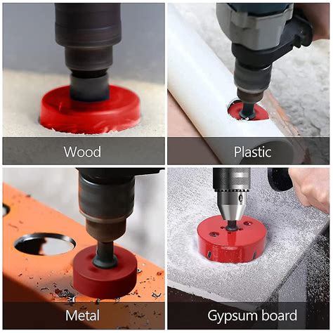 Bi-metal Hole Saw, Wood Hole Saw 100mm, Hole Saw With Hex Adapter And ...