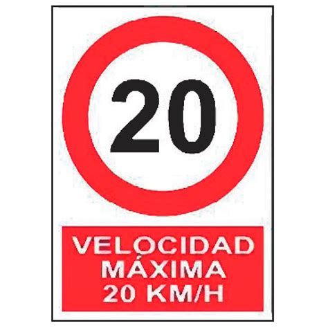 Prohibición PR-3290 - Velocidad máxima 20 km/h - Suclisa