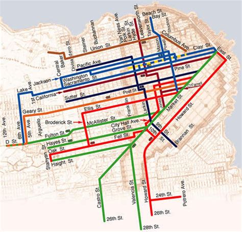 Trolley San Francisco Map