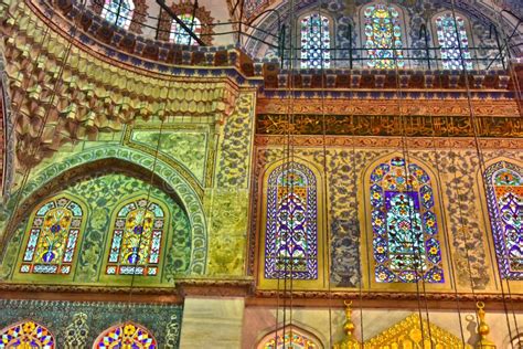 Interior of Sultan Ahmed Mosque or Blue Mosque in Istanbul Stock Photo - Image of turkey, ahmet ...