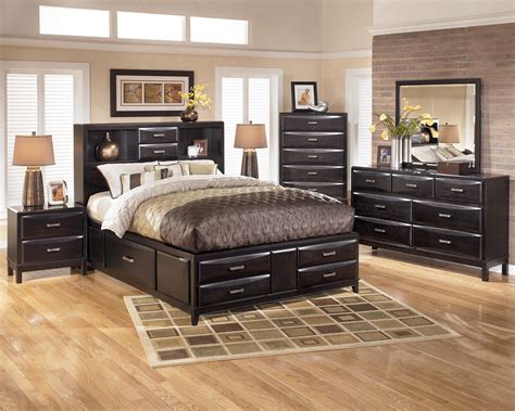 Ashley Furniture Kira King Storage Bed | Dunk & Bright Furniture | Captain's Beds