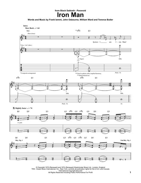 Iron Man | Sheet Music Direct