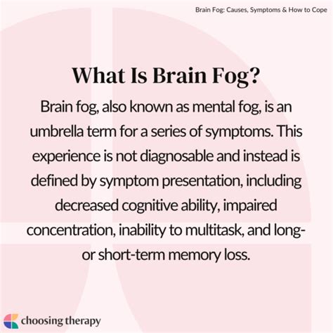 Brain Fog: Causes, Symptoms & How to Cope