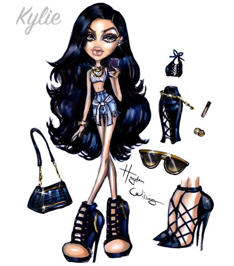 Hayden Williams Fashion Illustrations: Bratz: Kylie Jenner