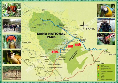 Manu National Park Map - manu national park peru | National parks map ...