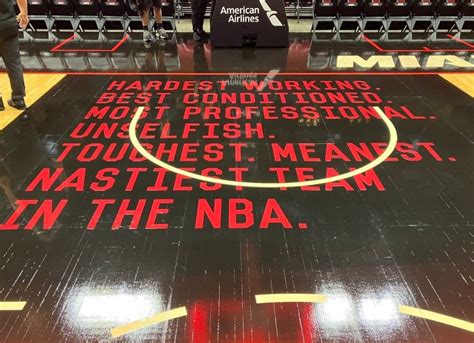 Miami Heat's new court features the words of Pat Riley