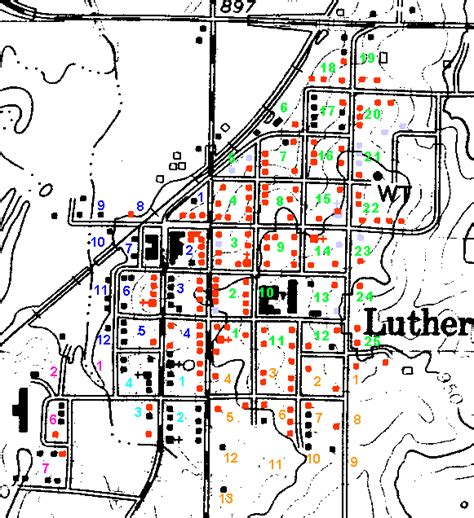 Luther Map for 1955