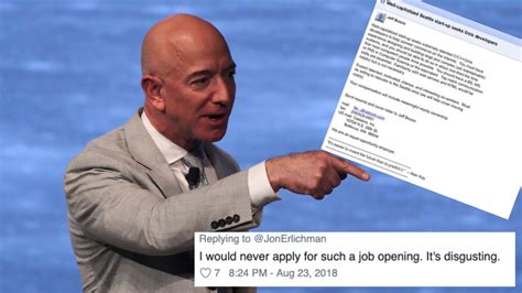 Jeff Bezos' first-ever Amazon job ad described as 'disgusting'