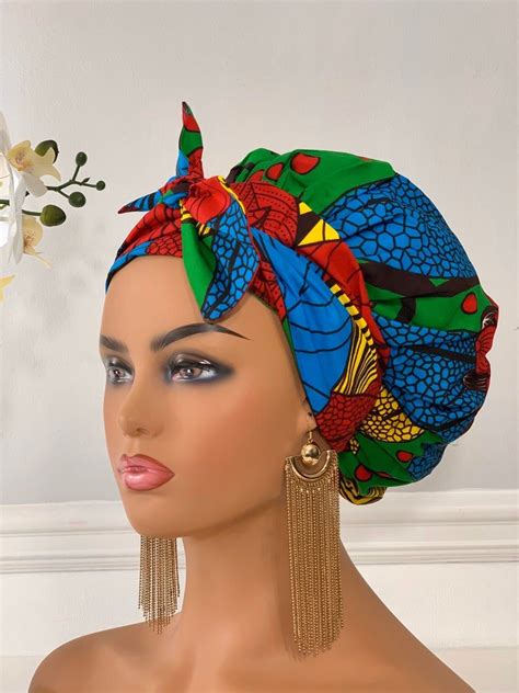 Headwrap | Bonnet Headwrap | African Print | Straight Piece Measures 55" long 4" wide in 2021 ...