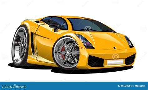 Vector Cartoon Car Lamborgini | CartoonDealer.com #16938365