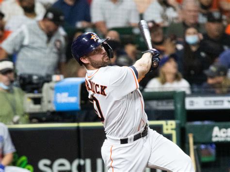 Chas McCormick Points to His Twin After Homer Shocking Yankee Stadium ...