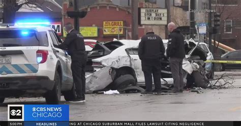 Chicago police investigate bad car crash on southwest side - CBS Chicago