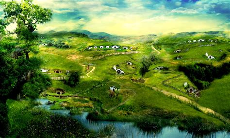 The Hobbit The Shire Wallpaper - WallpaperSafari