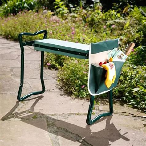 Garden Kneeler with Handles Folding Stainless Steel Garden Stool with ...