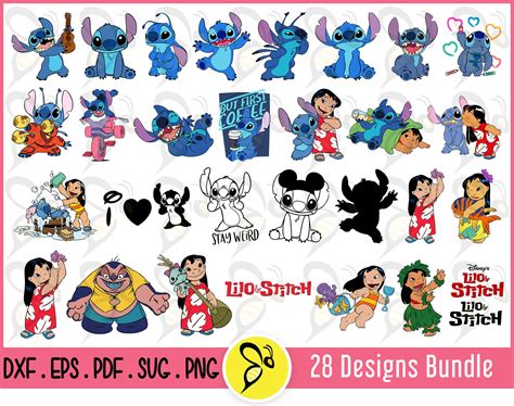 Lilo and Stitch SVG Vector Art Bundle Lilo & Stitch Svg Cut - Etsy Hong Kong