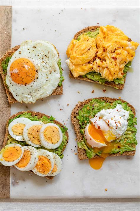 Avocado Toast with Egg - 4 Ways - Tendig