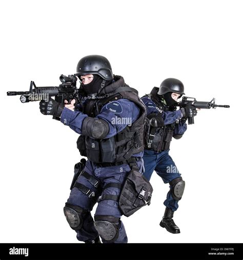 SWAT team in action Stock Photo - Alamy