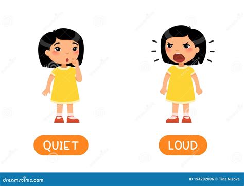 Loud And Quiet As Different Choices In Life - Pictured As Words Loud ...